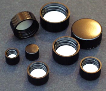 Black Phenolic Caps
