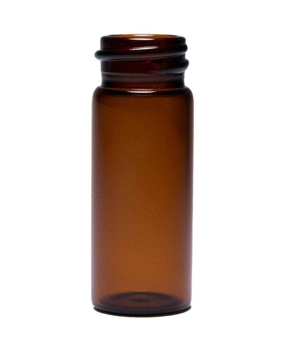 SCREW THREAD GLASS VIALS - AMBER Item #:VA181950