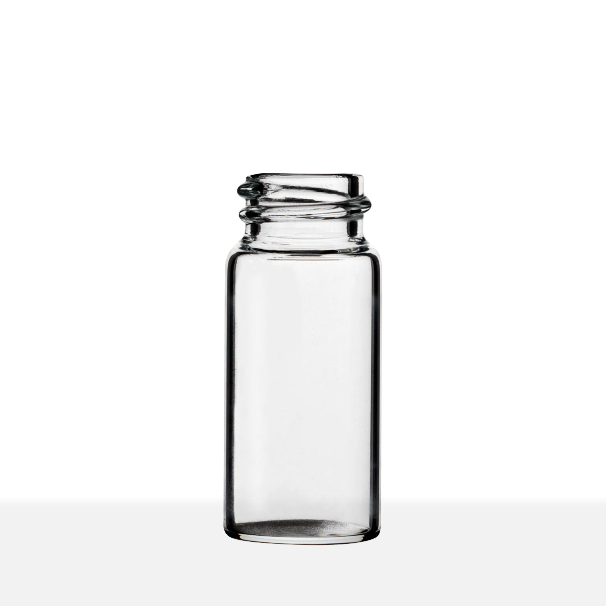 1 Dram Clear Glass Vial - w/ Screw Cap