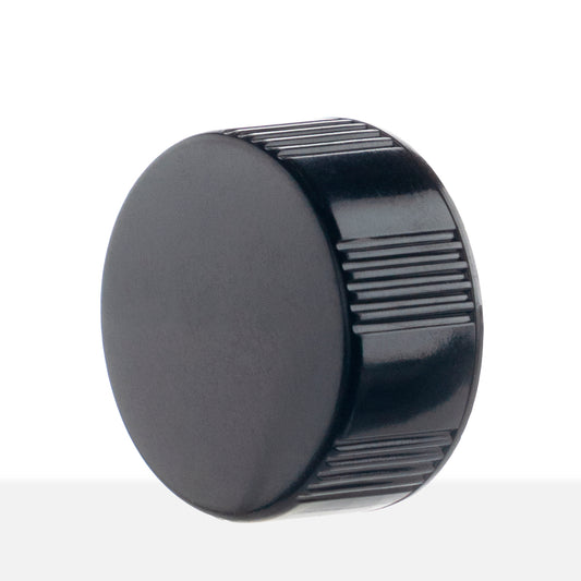 CLOSURES - BLACK PHENOLIC TAPERSEAL CAPS Item #:CBPN 22